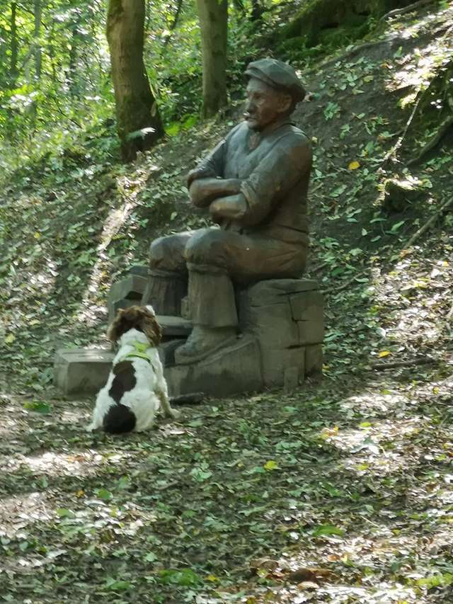 пес и памятник